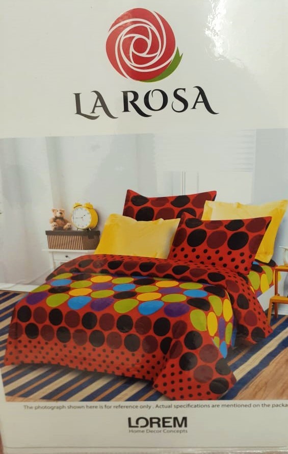 Good Night Single Cotton Bedsheet - Cotton, Single Size, Printed Design | Washable, Ideal For Home And Hotel Use