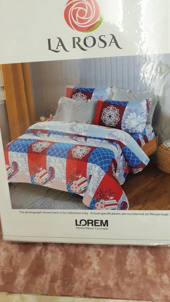 Good Night Single Cotton Bedsheet - Cotton, Single Size, Printed Design | Washable, Ideal For Home And Hotel Use