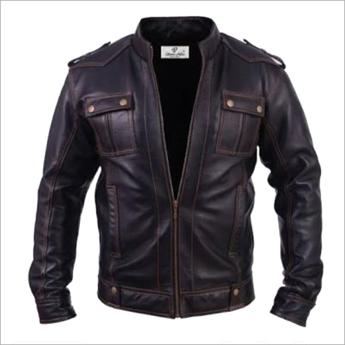 Available In Multicolour Leather Black Jacket