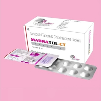 MADRAtol CT Tablet - 25mg Metoprolol & 12.5mg Chlorthalidone | Recommended Dosage as Directed by Physician, Store in Dry Place