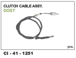 Clutch Cable Assembly - High-Quality Durable Build | 4 Wheeler Compatibility, Warranty Included