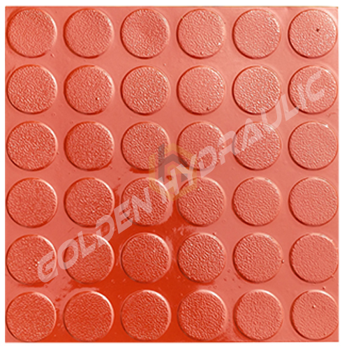 Designer Pvc Tile Mould - Glossy Plain Texture, Brick Shaped Square Rectangular, Vibrant Yellow Color
