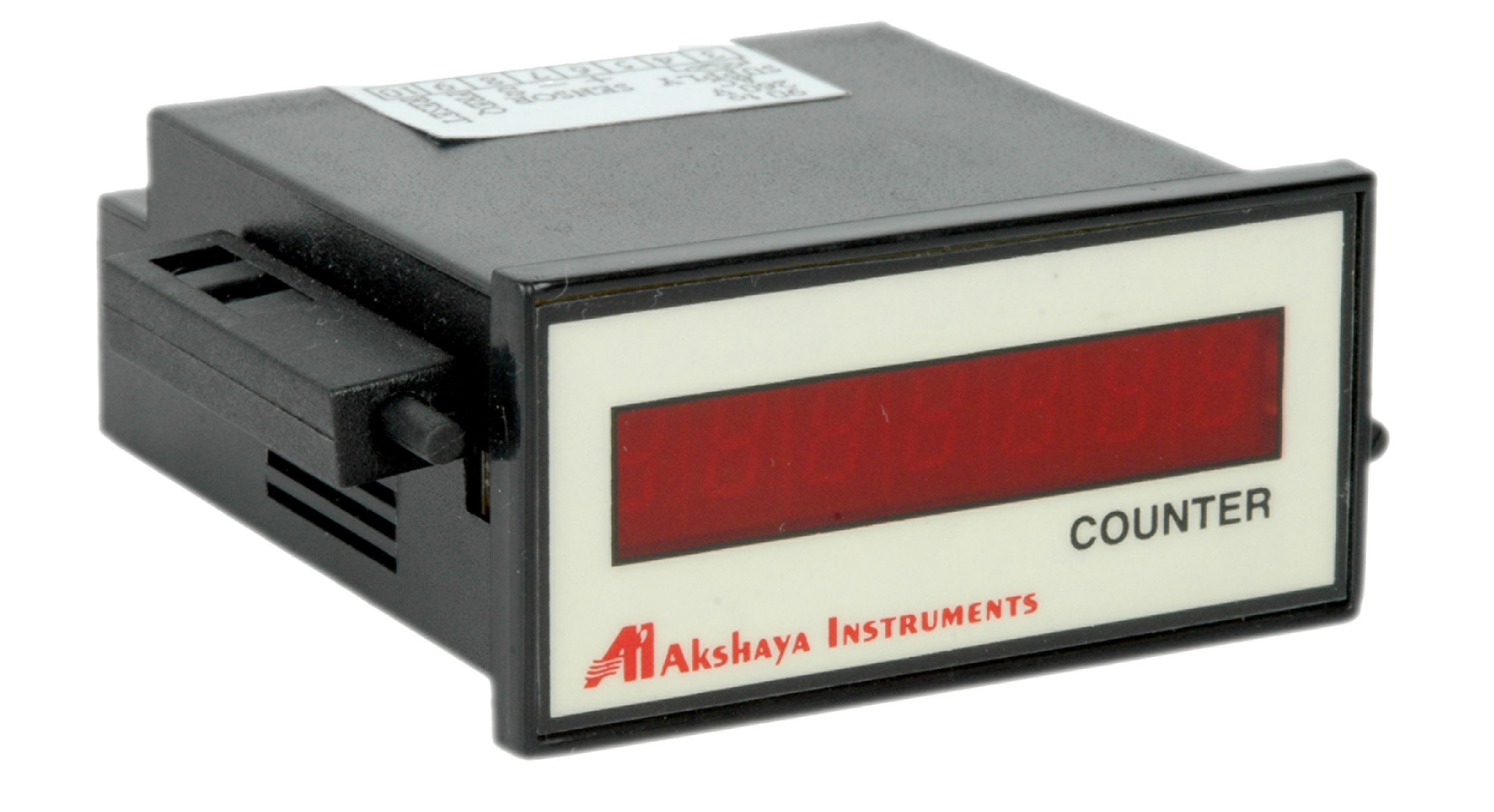 Event Counter - Abs Plastic, 36x72x65 Mm, Matte Black | In-built Sensor Supply, Direct Calibration In Engineering Unit, Universal Power Supply