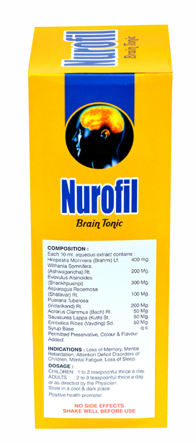 Ayurvedic Medicine Nurofil Brain Tonic Syrup