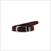 Brown Pattern Look Fromal Reversibal Belt