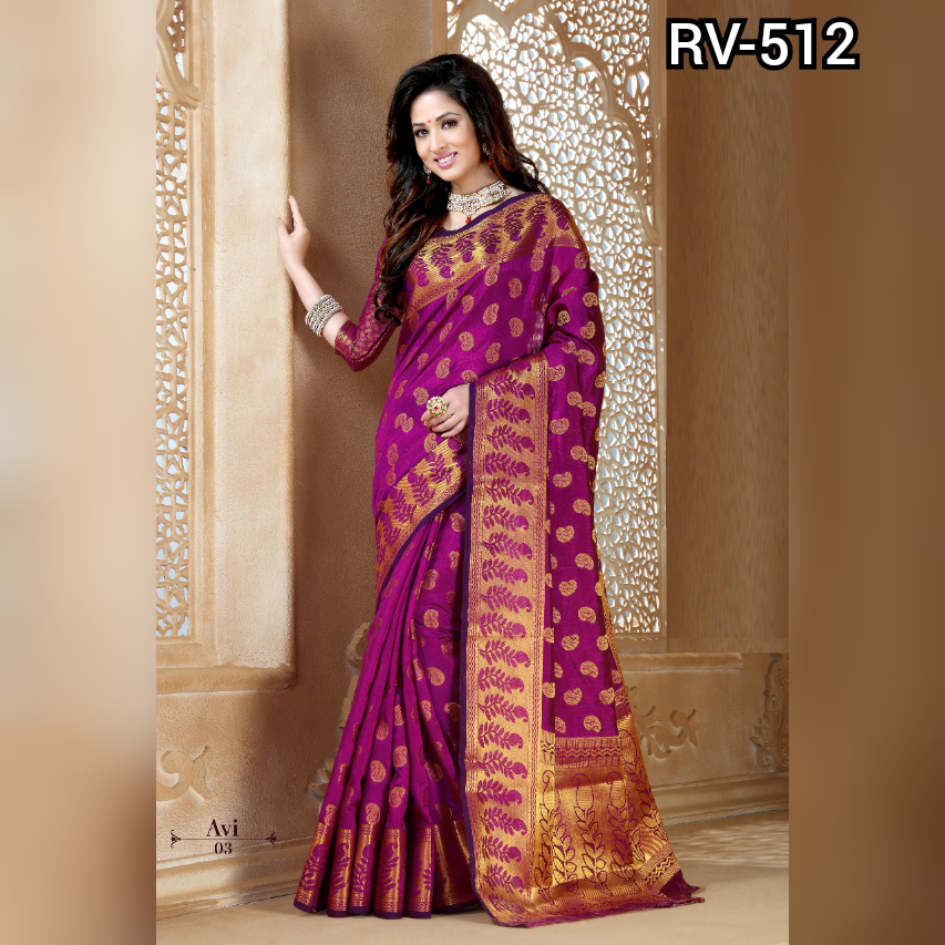 Multi Deasigner Tussar Silk Saree