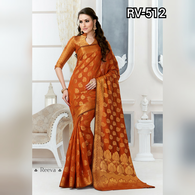 Multi Deasigner Tussar Silk Saree