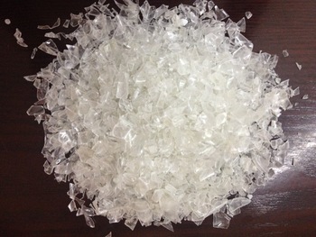 Transparent White Hot Washed Pet Flakes