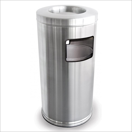 Stainless Steel Dustbin - 1.6mm Heavy-Duty, 15"W x 42"H | Rustproof, Polished Finish, 70L Capacity, Multi-Application