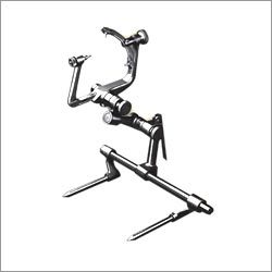 Three Pin Head Rest - Stainless Steel & Aluminum, Silver Color, Fits Any Table for Neuro Surgery