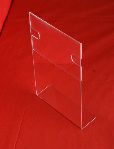 Acrylic A4 Size Vertical Display Stand - High Quality Transparent Acrylic, Customized Design for Information Display | Superior Weathering Properties
