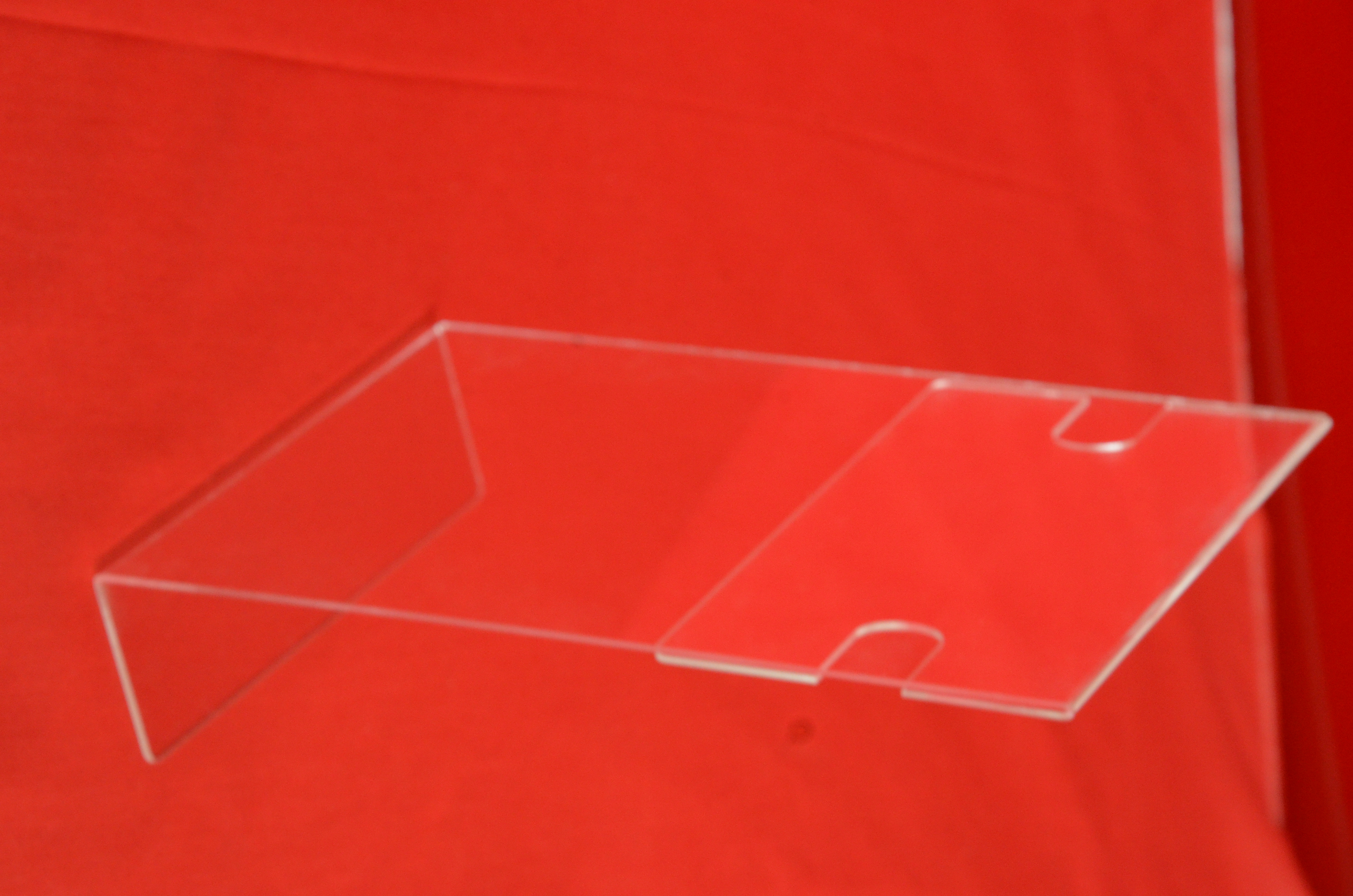 Acrylic A4 Size Vertical Display Stand - High Quality Transparent Acrylic, Customized Design For Information Display | Superior Weathering Properties