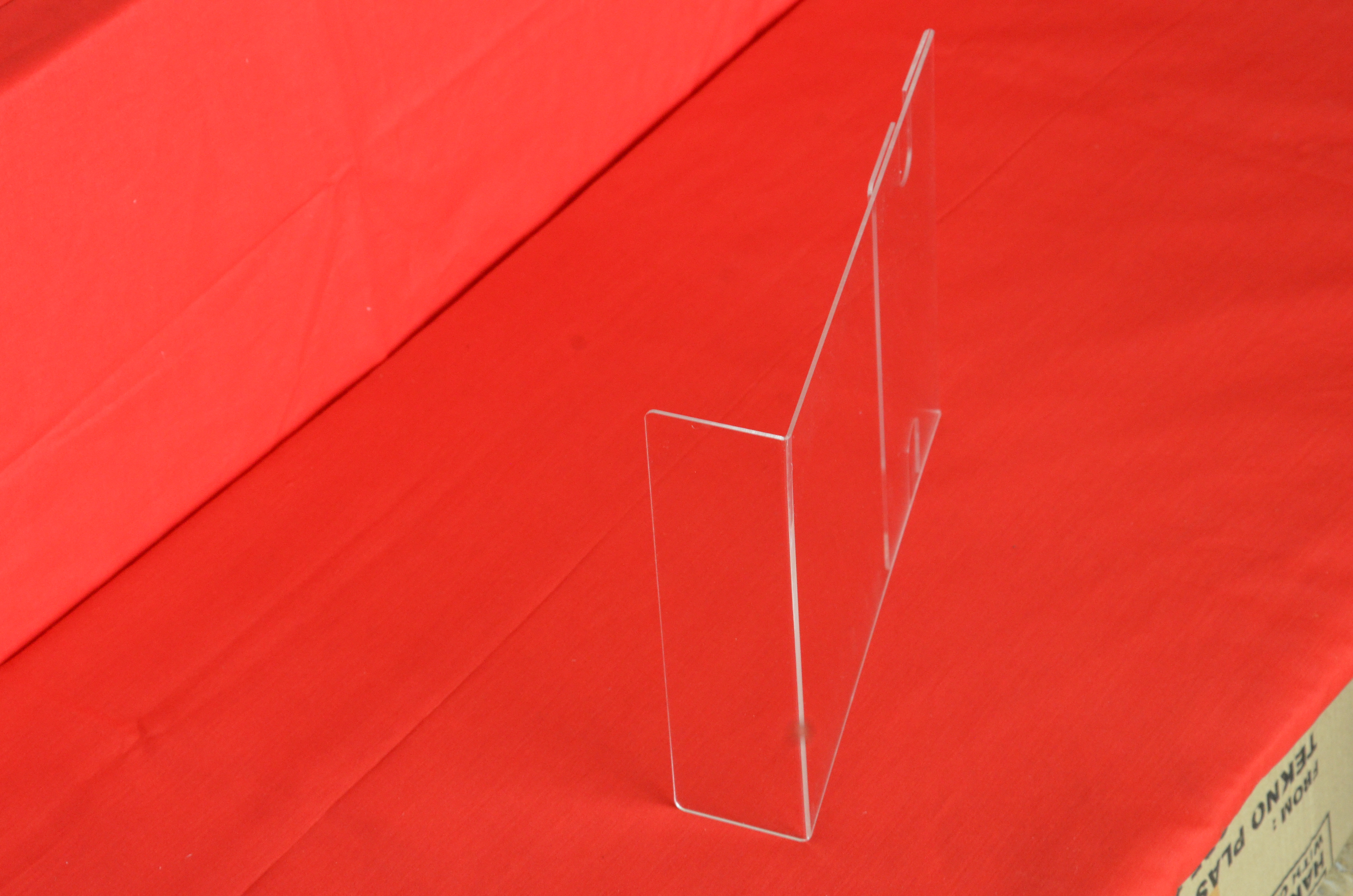 Acrylic A4 Size Vertical Display Stand - High Quality Transparent Acrylic, Customized Design For Information Display | Superior Weathering Properties