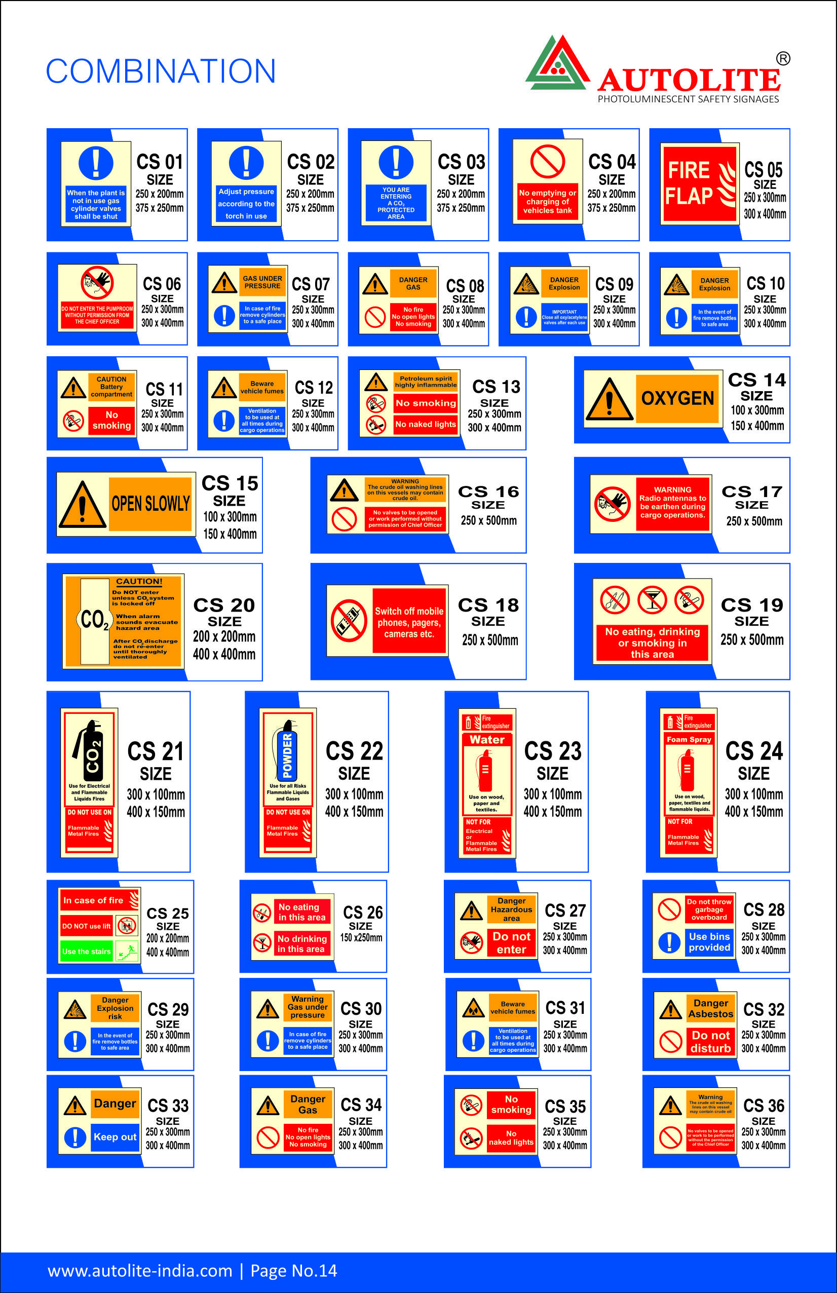 Combination Signages Application: Indoor & Outdoor