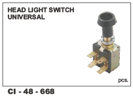 Head Light Switch Universal - Durable Plastic Build | Full Warranty Protection