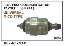 Fuel Pump Solenoid Switch 12 Volt Universal - Durable Electro-Mechanical Design | Limited Warranty Included, Universal Compatibility