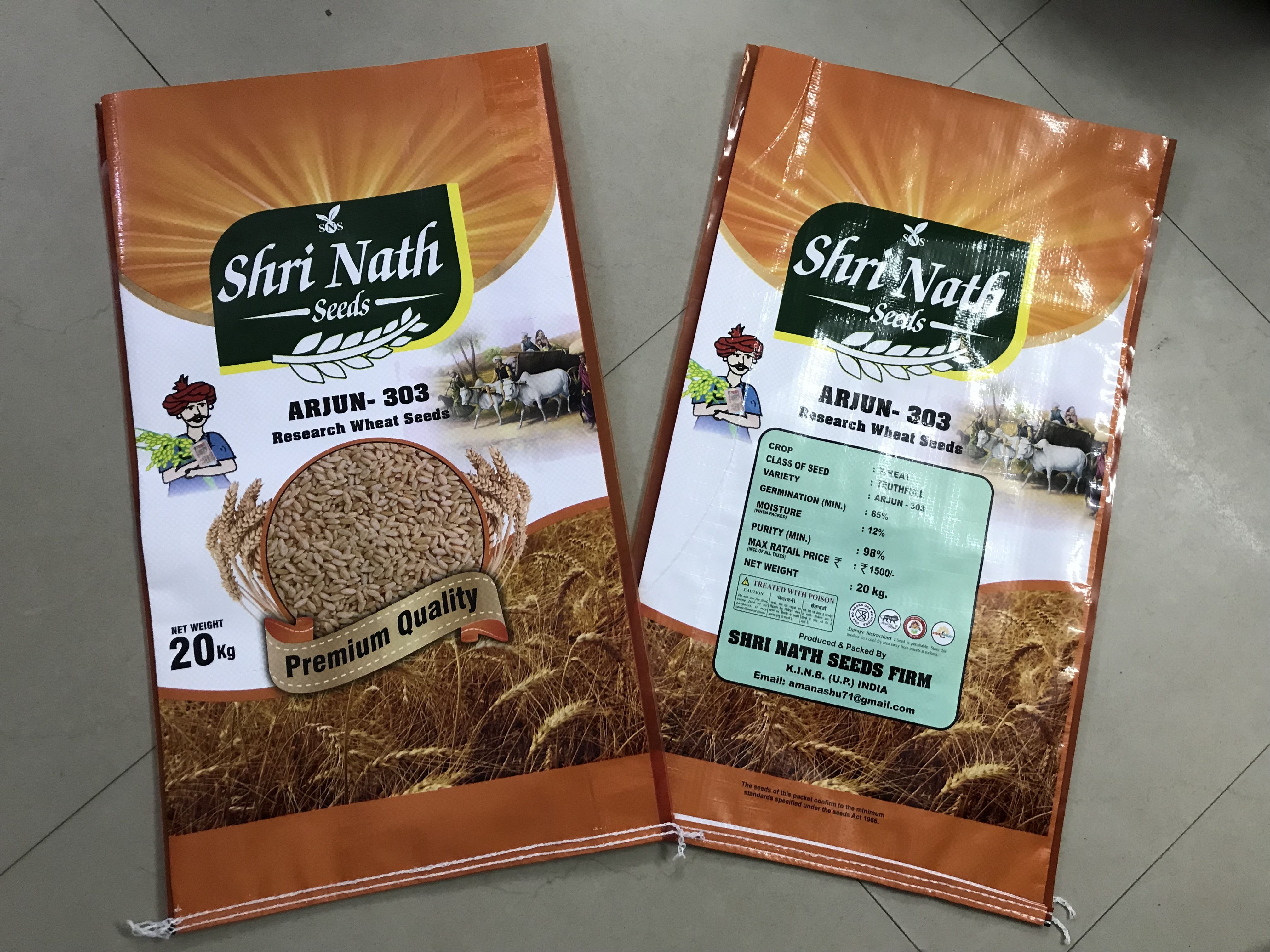 Bopp Laminated Pp Woven Seed Bags