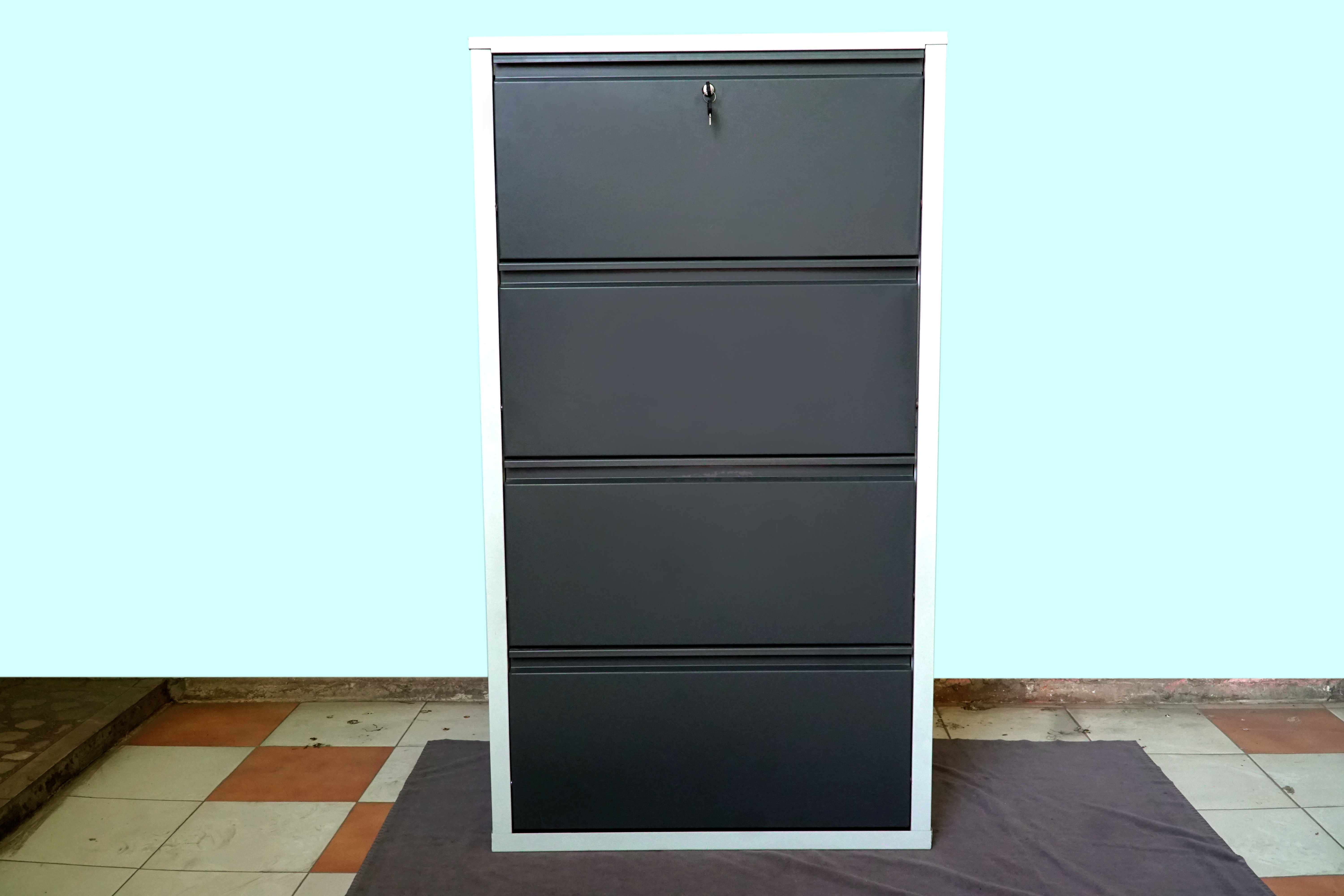 Wall Mounted Metal Shoe Rack - Assembly: No Assembly Required