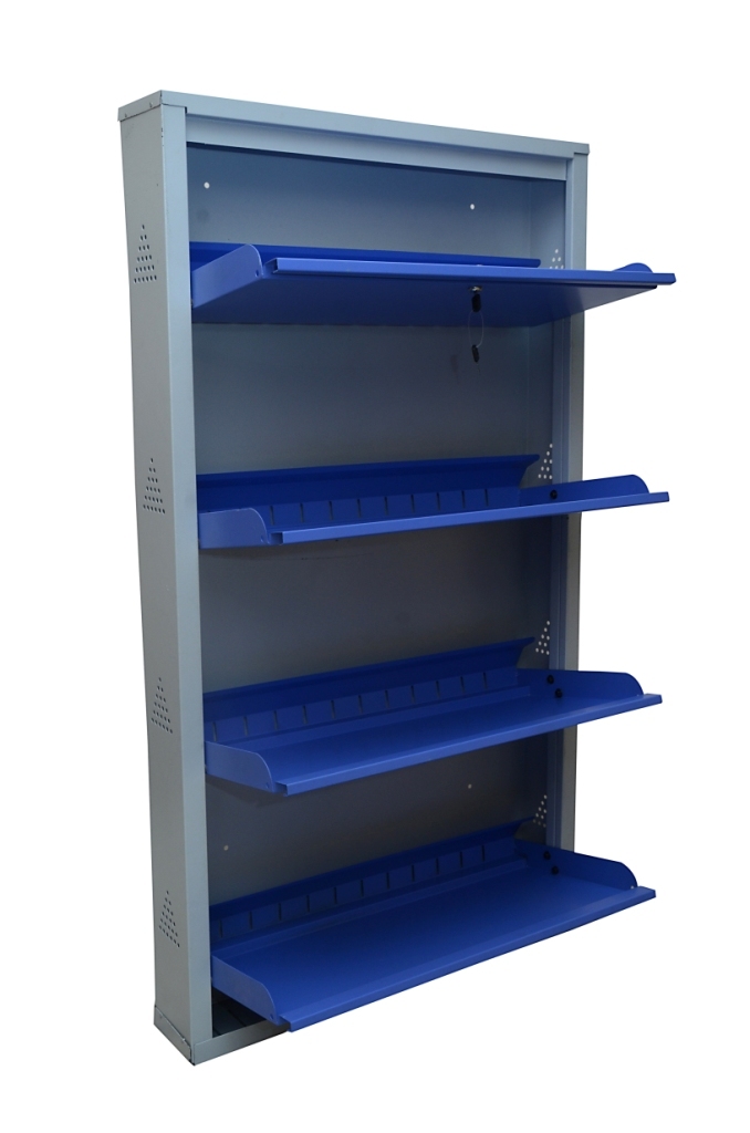 Wall Mounted Metal Shoe Rack - Assembly: No Assembly Required