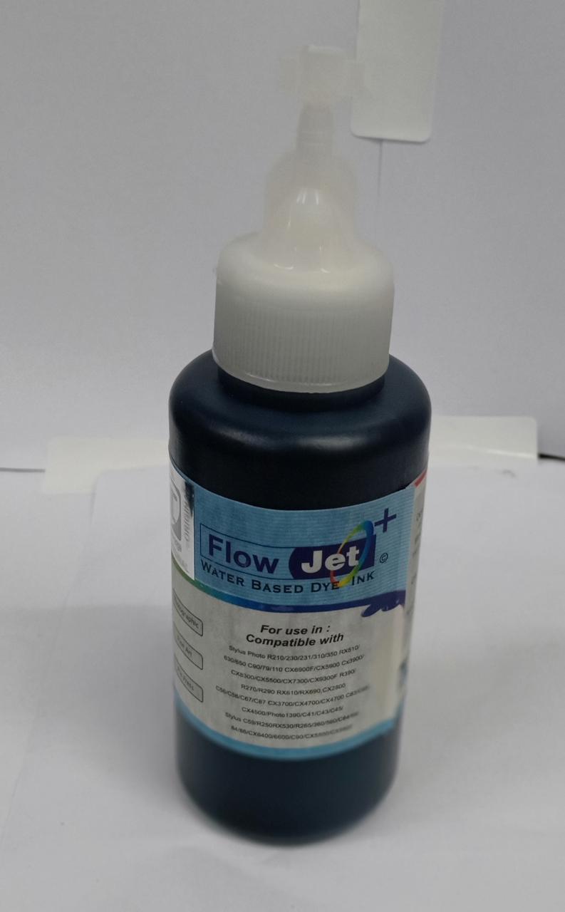 Flowjet Desktop Ink - High Quality Water Based Dye Ink, Compatible With Epson Printers T0491-t0496, T0851-t0856, T6161-t6164 - C/m/y/k/l.c/l.m, Various Sizes Available, Ideal For Digital Printing