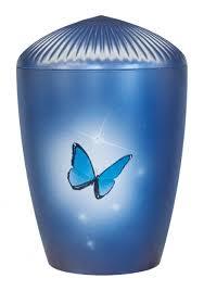 Blue Bio Butterfly Adult Cremation Urns