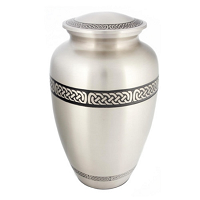Gold Brass Adult Funeral Cremation Urn For Ashes