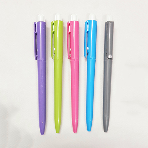 Retractable Plastic Body Pen - Plastic, Standard Size, Available In All Colors | Good Quality For Office Use
