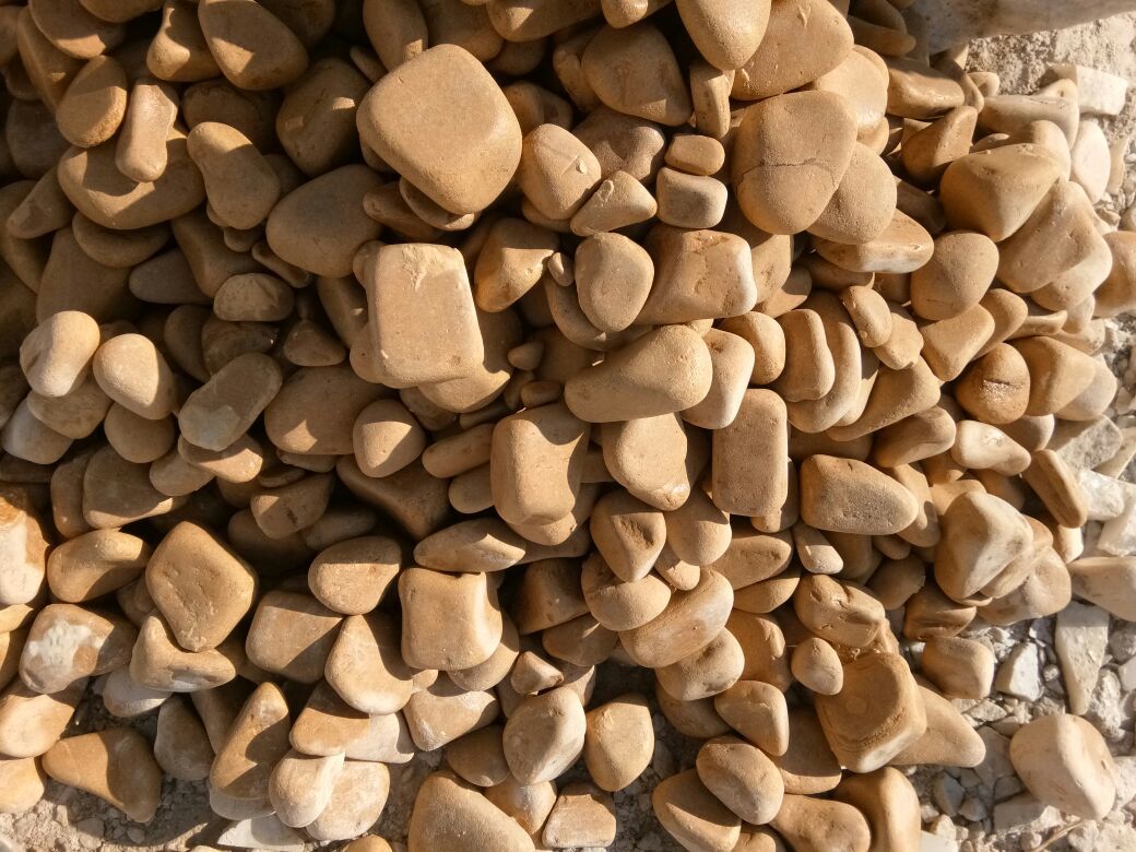 Pebbles - Natural Stone, Various Sizes, Multicolor, Smooth Texture, Round Shape
