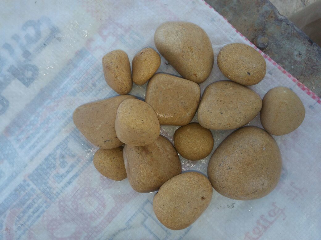 Pebbles - Natural Stone, Various Sizes, Multicolor, Smooth Texture, Round Shape