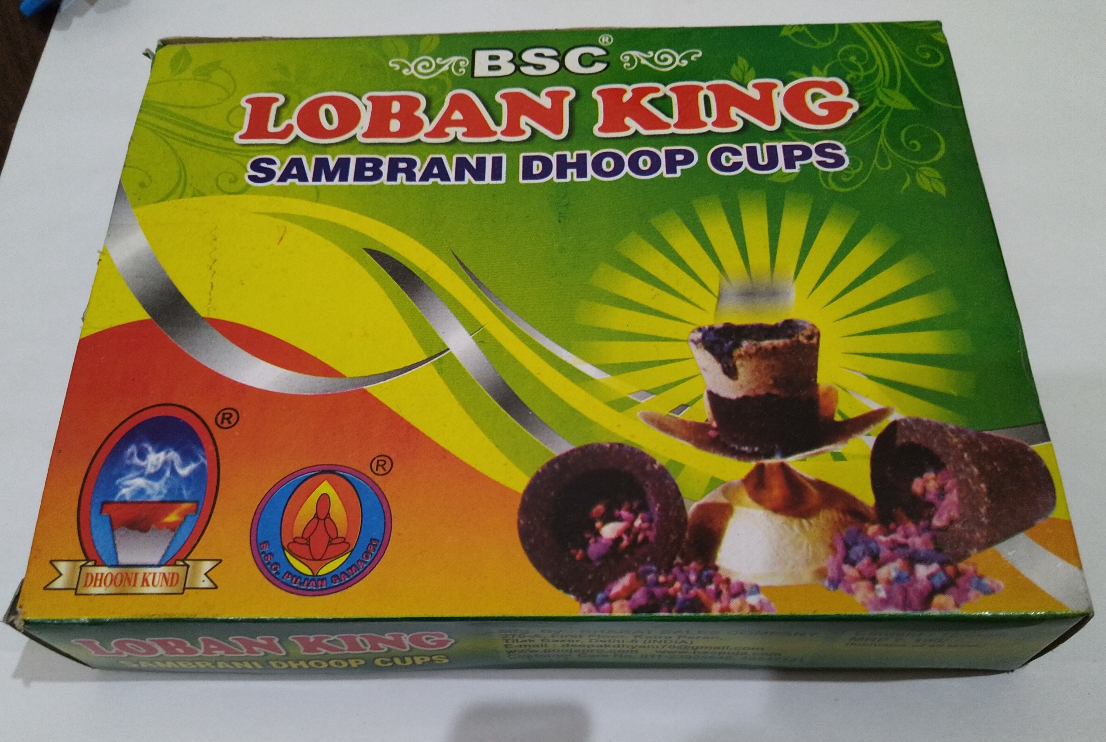Sambrani Cup Gugal Loban - Charcoal, 25mm Diameter, 35mm Length, Black Color | Eco-friendly, Herbal Fragrance, Anti-odour, Insect Resistant, Includes Incense Holder
