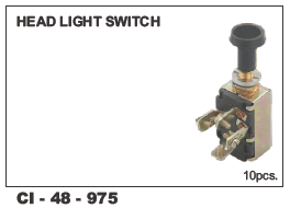 Head Light Switch Universal - Durable Plastic, Compact Design | 1-year Warranty For Reliable Functionality