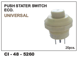 Push Starter Switch Eco Universal Type - Durable Plastic, Compact Design | Warranty Included, User-friendly Operation