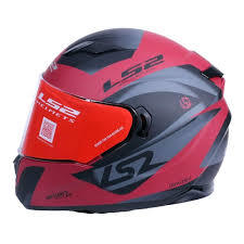 Full Face Helmet Ls2-Ff320-Damitry-Matt-Red-Black