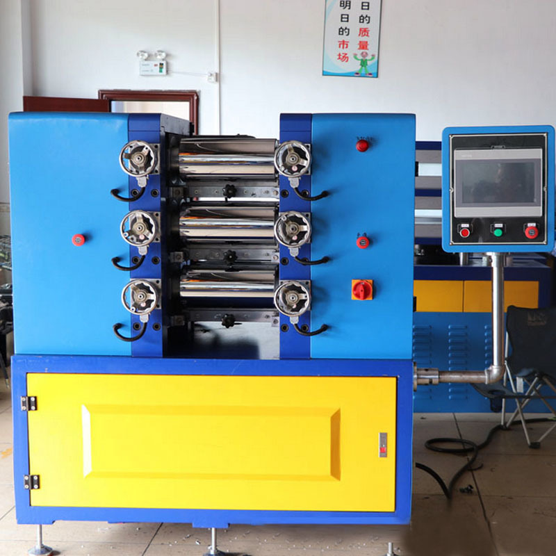 Semi-automatic 3 Roller Rubber Mixing Mills Machine