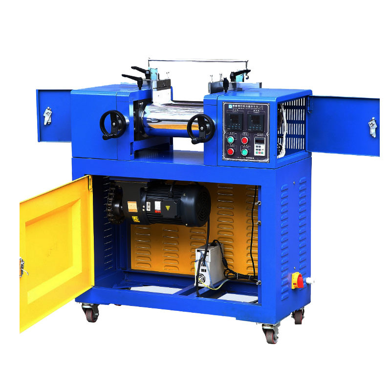 Semi-automatic 2 Roll Lab Mixing Mills Machine