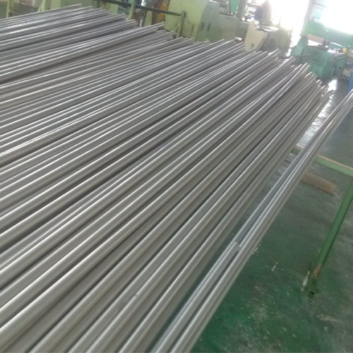 Silver Titanium Pipe