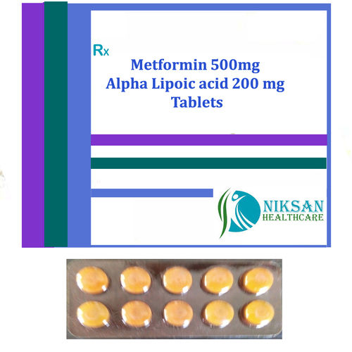 Metformin 500mg Alpha Lipoic Acid 200 Mg Tablets General Medicines