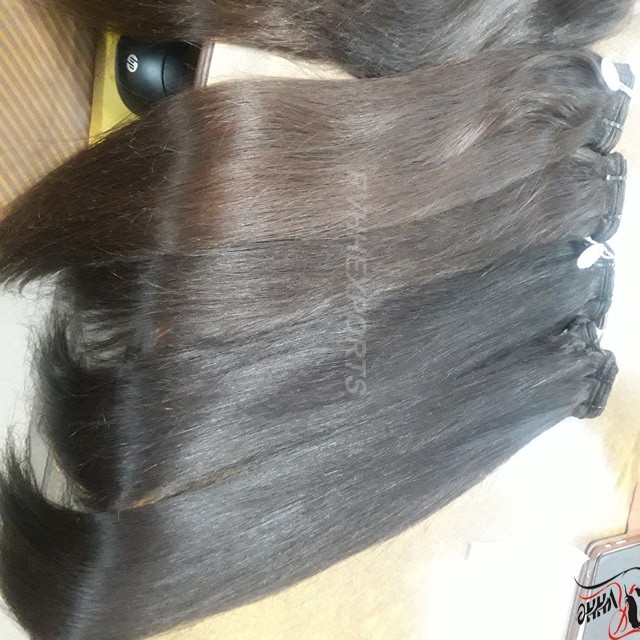 Natural Human Hair On Weft