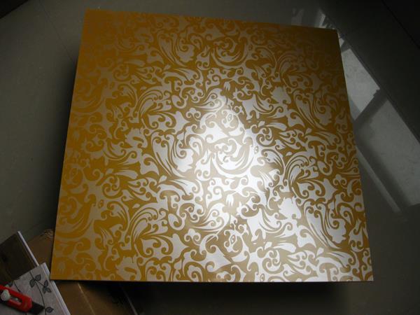 Lonstrong Golden Color Suspended Pvc Roofing Tiles