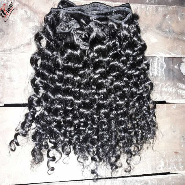 Natural Indian Curly Human Hairs Extension