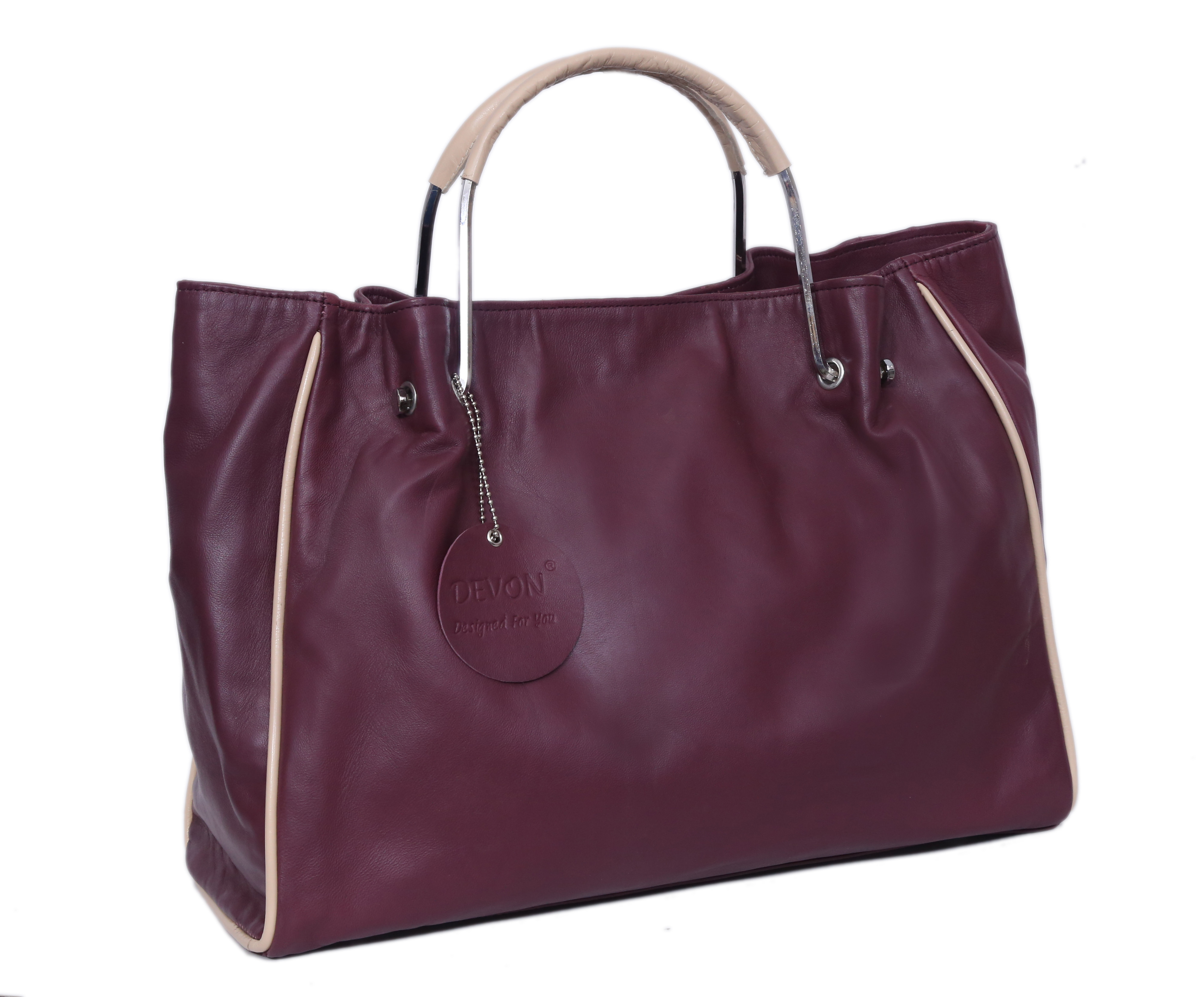 Leather Ladies Top Handle Handbag