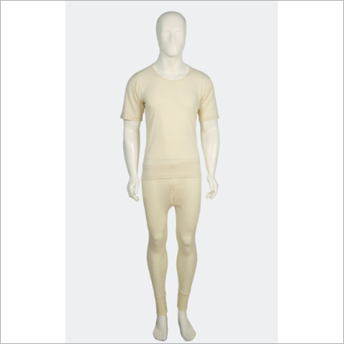 Mens Thermal Wear Set - High Quality Woollen Fabric, All Sizes Available, Color Options: Black, Grey, White | Washable, No Fade, Light & Warm