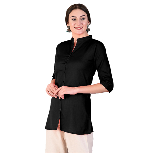 Ladies Plain Top - Cotton Fabric, Customized Size, Available in Various Colors | Ideal for Spring and Summer, Enhances Wearer's Personality
