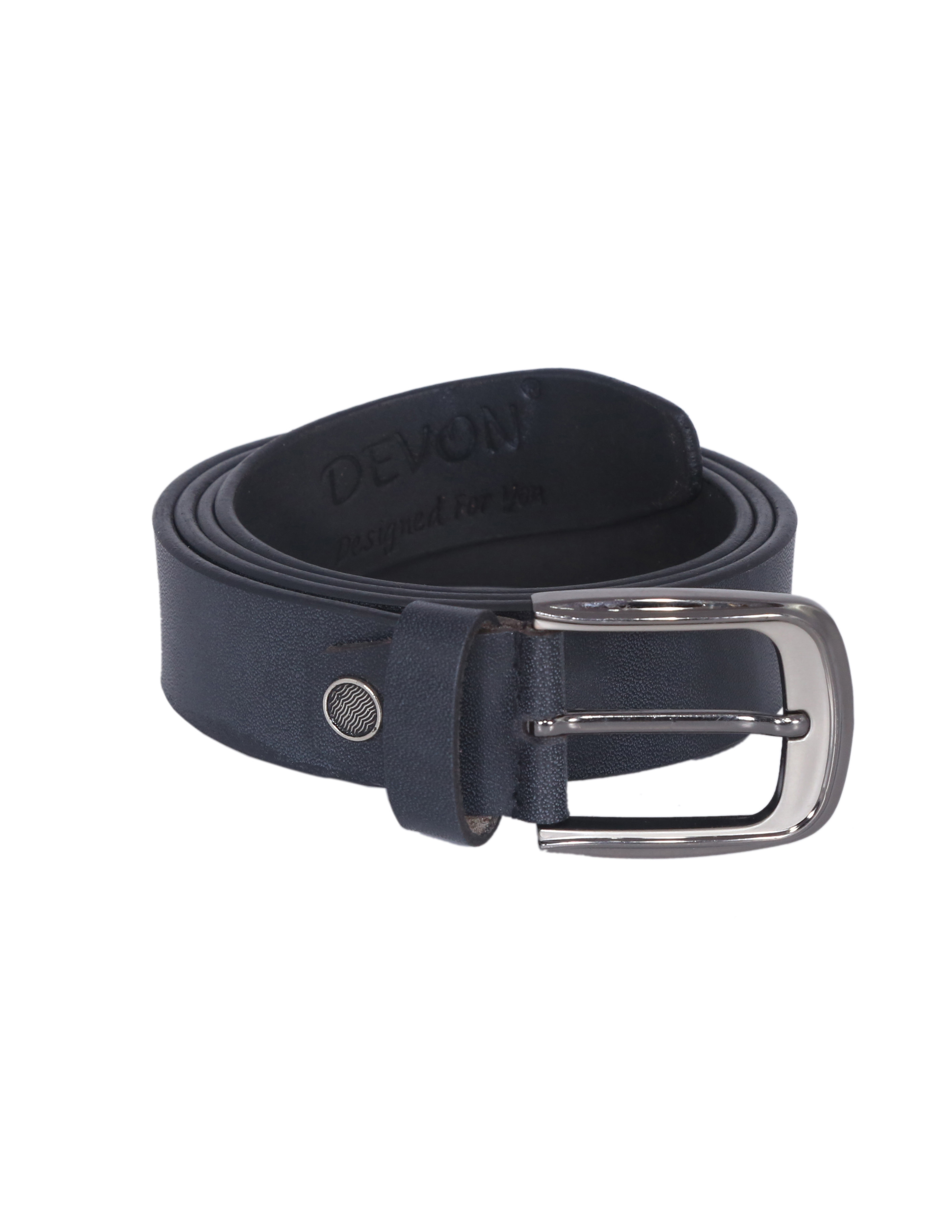 Black Wave Leather Belt