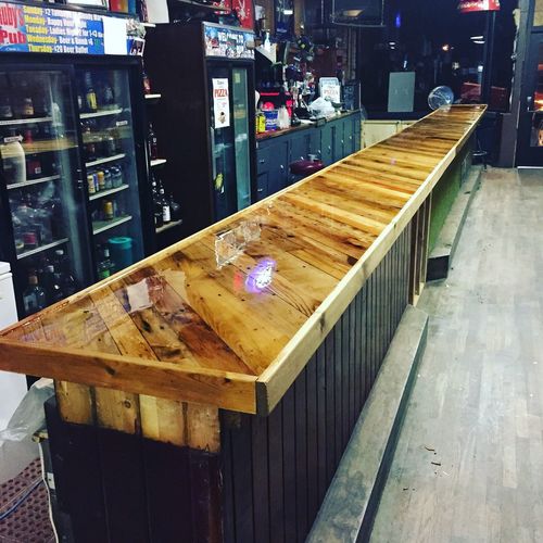 Handmade Crystal Clear Table Top Wooden Resin Glossy Finish