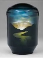 Black Butterfly Metal Cremation Urns