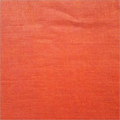 Red Plain Cotton Fabric 150C - Customized Size, Orange Color | Washable, Quick Dry, Warm, Stretchable Fabric for Textile Industry