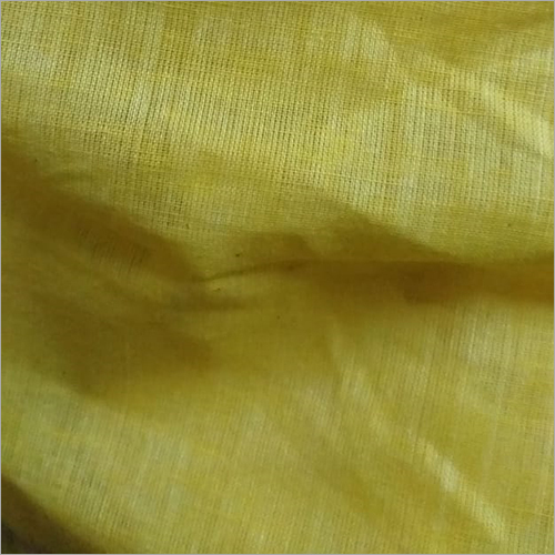 150C Yellow Plain Cotton Fabric - Customized Meter Length | Quick Dry, Stretchable