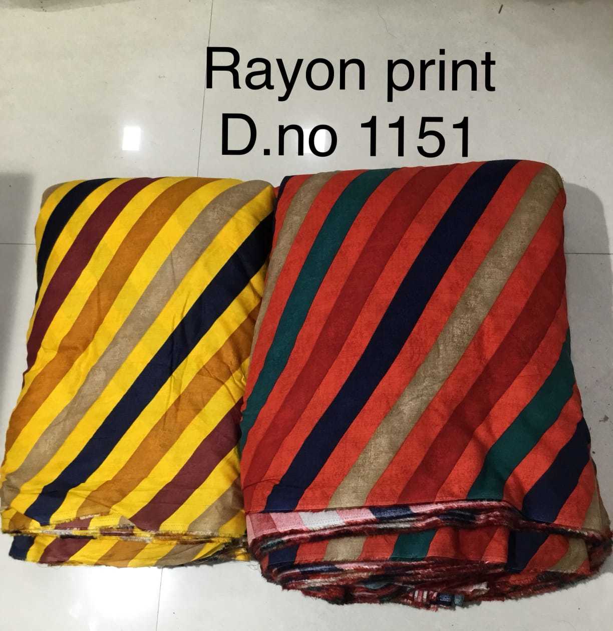 Washable Latest Rayon Printed Fabric
