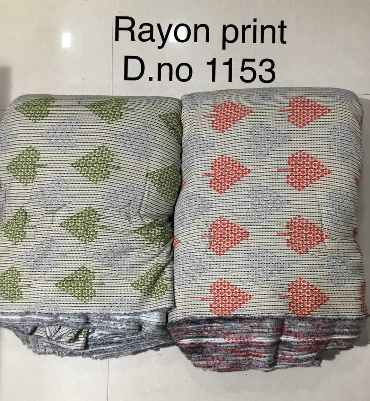 Washable Latest Rayon Printed Fabric